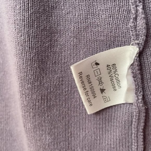 Belldini Open Front Scallop Knit Cardigan - Picture 3 of 3